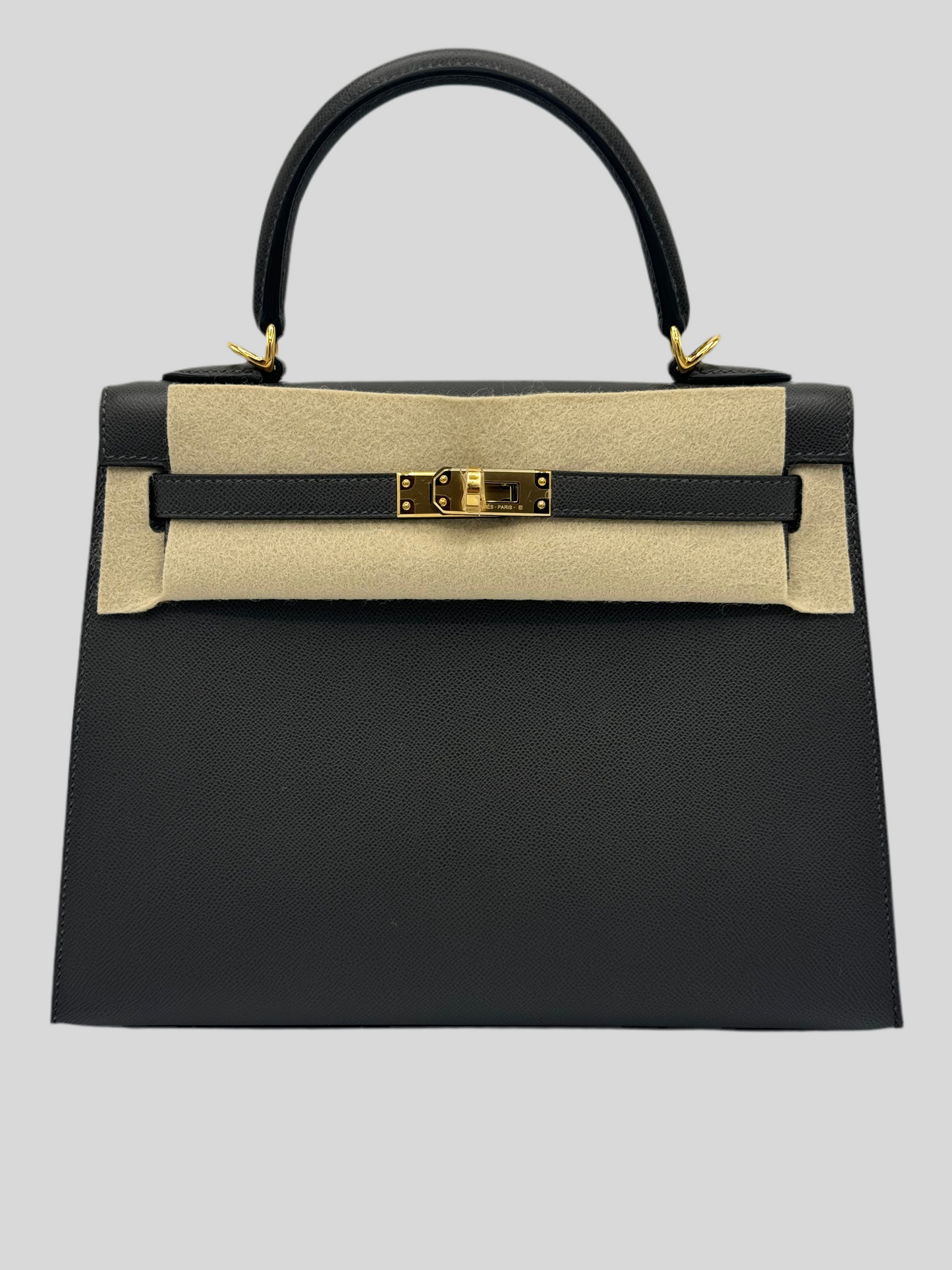 Hermes Kelly 25 Veau Madame Graphite