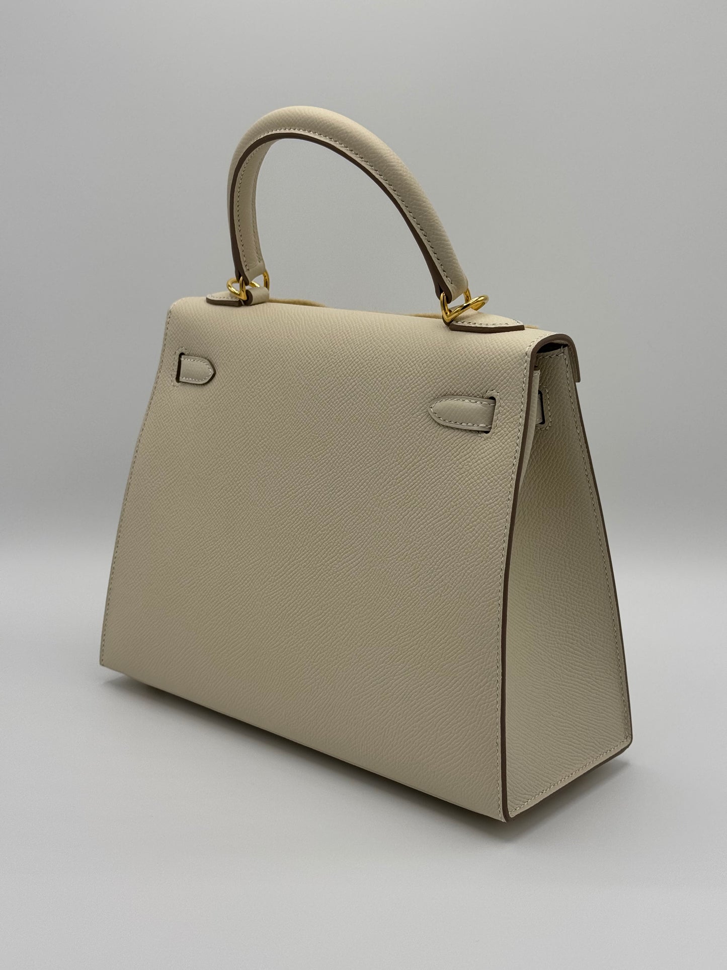 Hermes Kelly 25 Epsom Craie