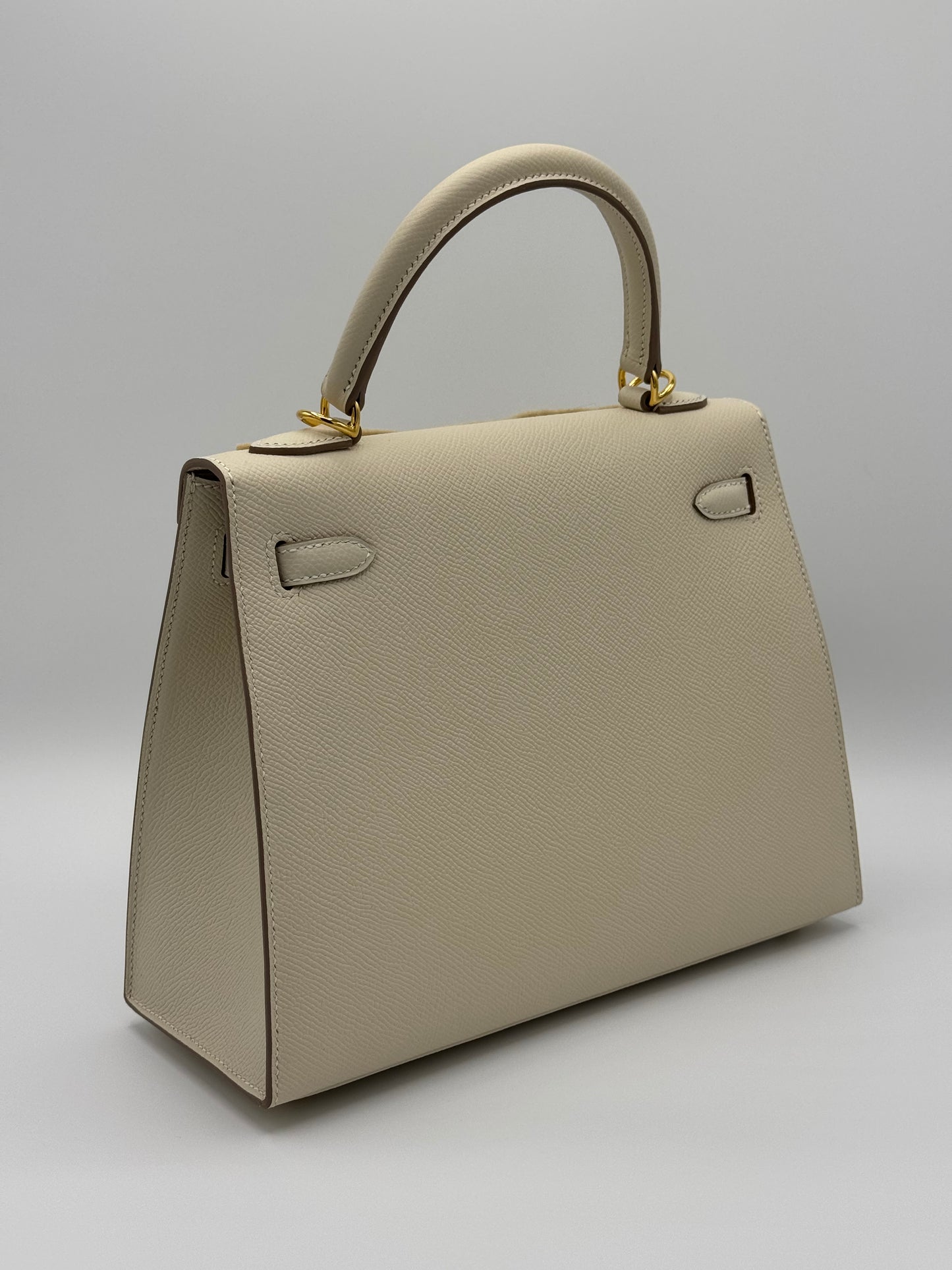 Hermes Kelly 25 Epsom Craie