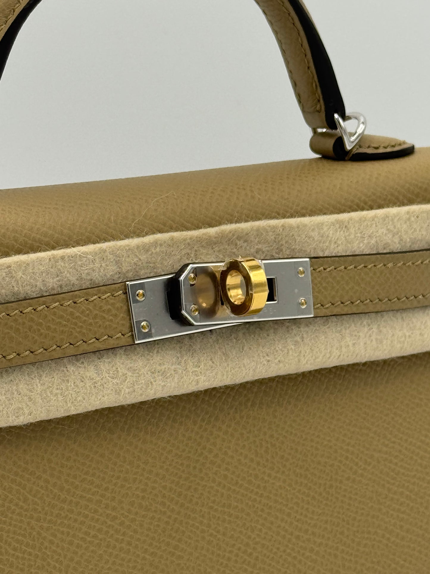 Hermes Kelly Mini Epsom Poussiere