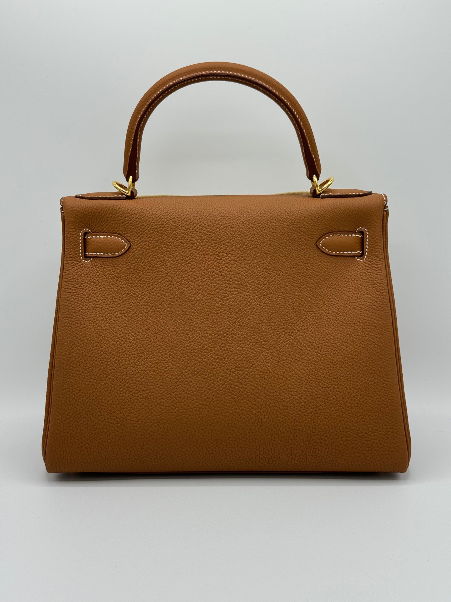 Hermes Kelly 28 Gold Togo