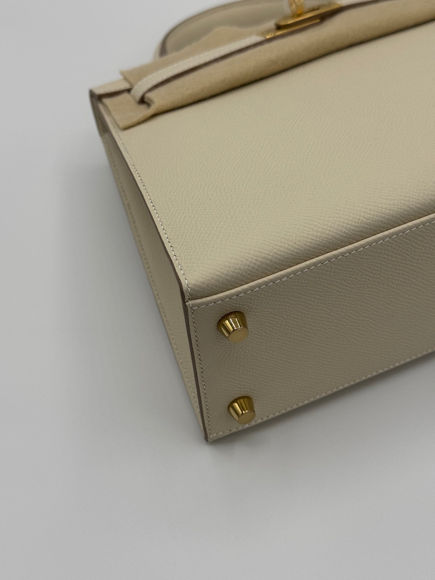 Hermes Kelly 25 Epsom Craie