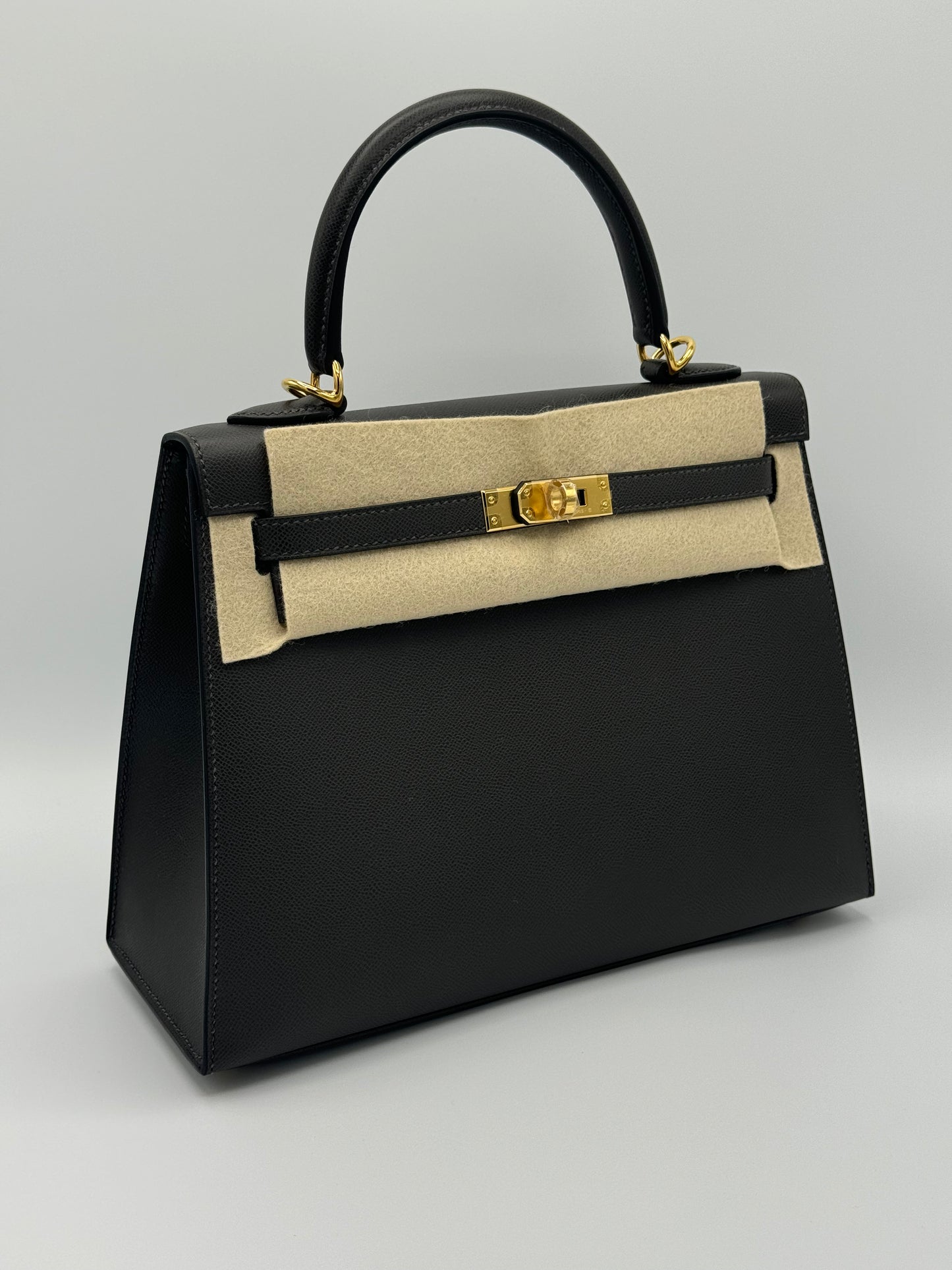 Hermes Kelly 25 Veau Madame Graphite
