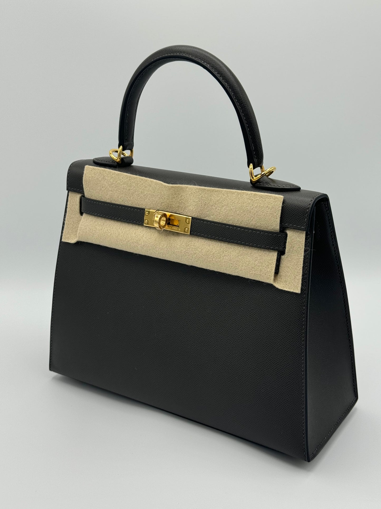 Hermes Kelly 25 Veau Madame Graphite