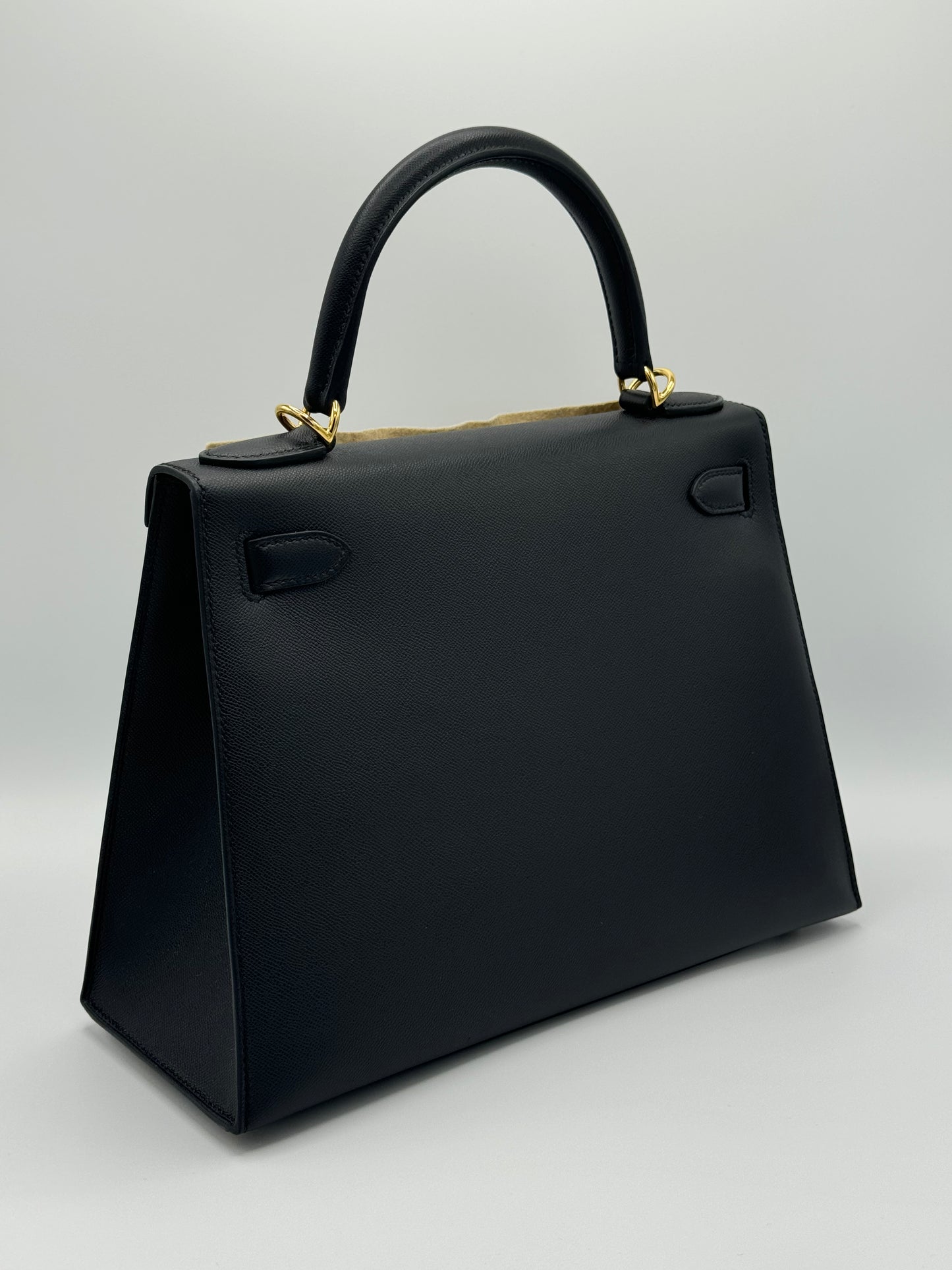 Hermes Kelly 28 Veau Madame Noir