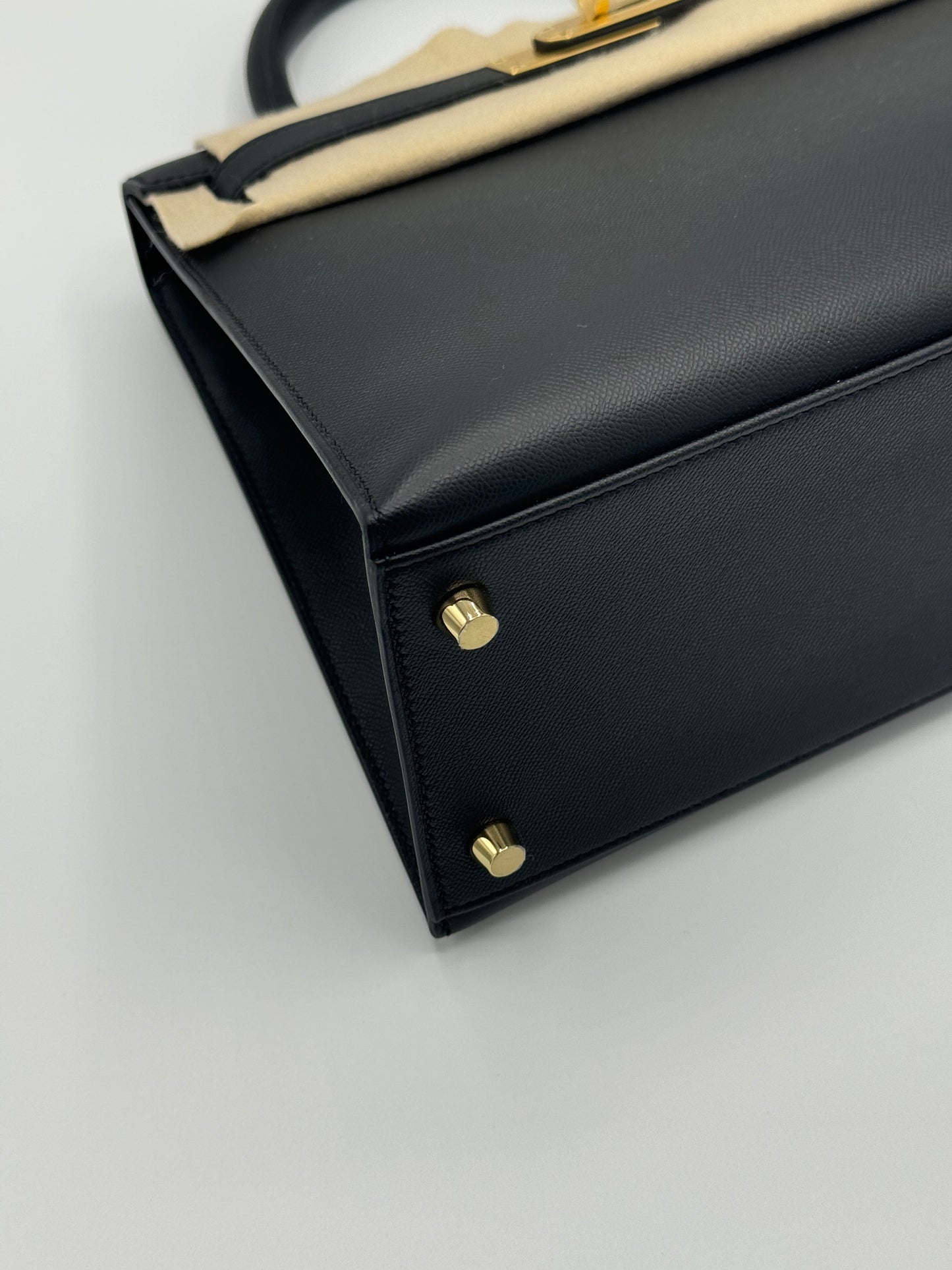 Hermes Kelly 28 Veau Madame Noir