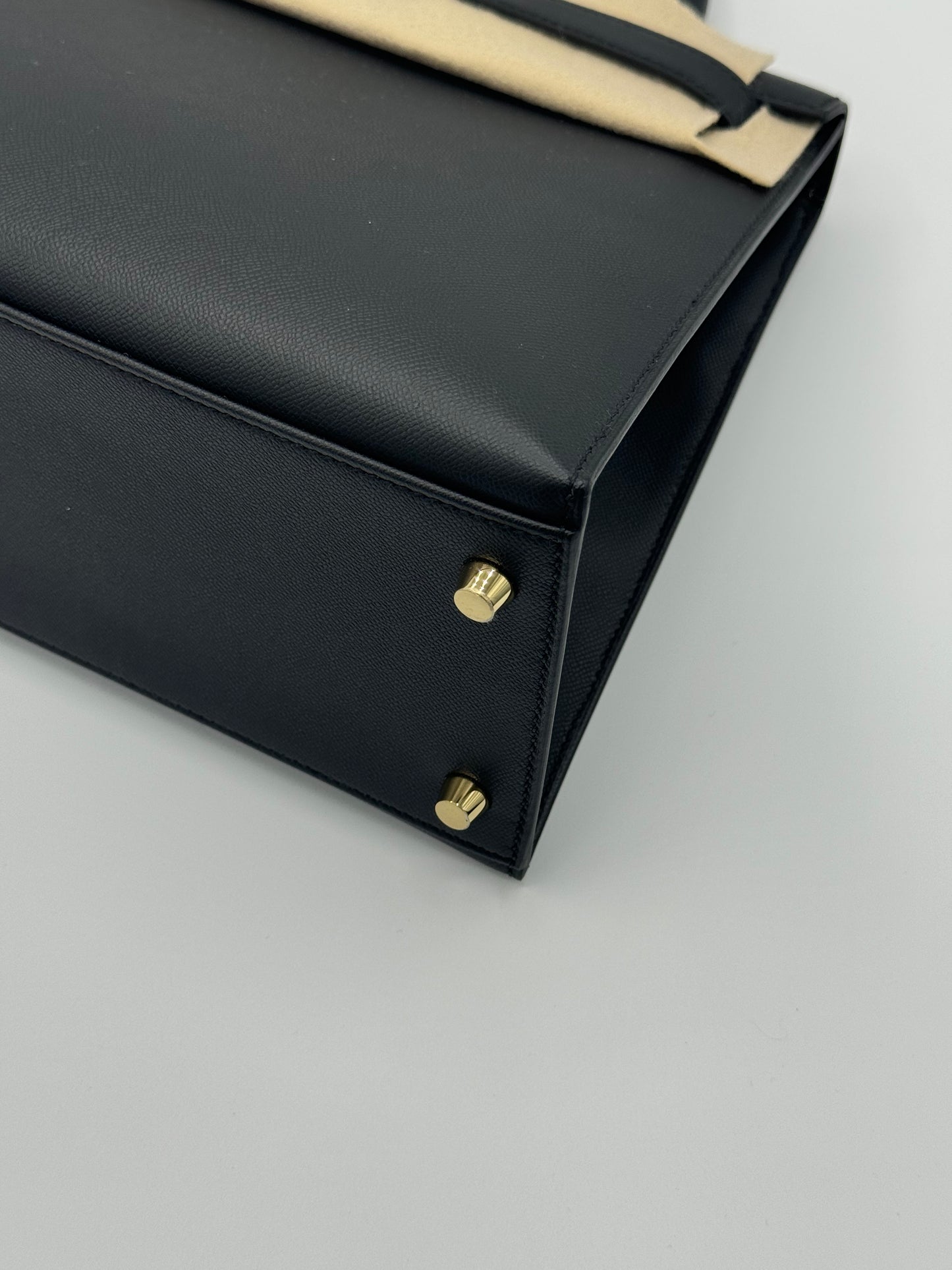 Hermes Kelly 28 Veau Madame Noir