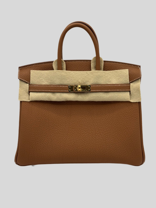 Hermes Birkin 25 Togo Gold
