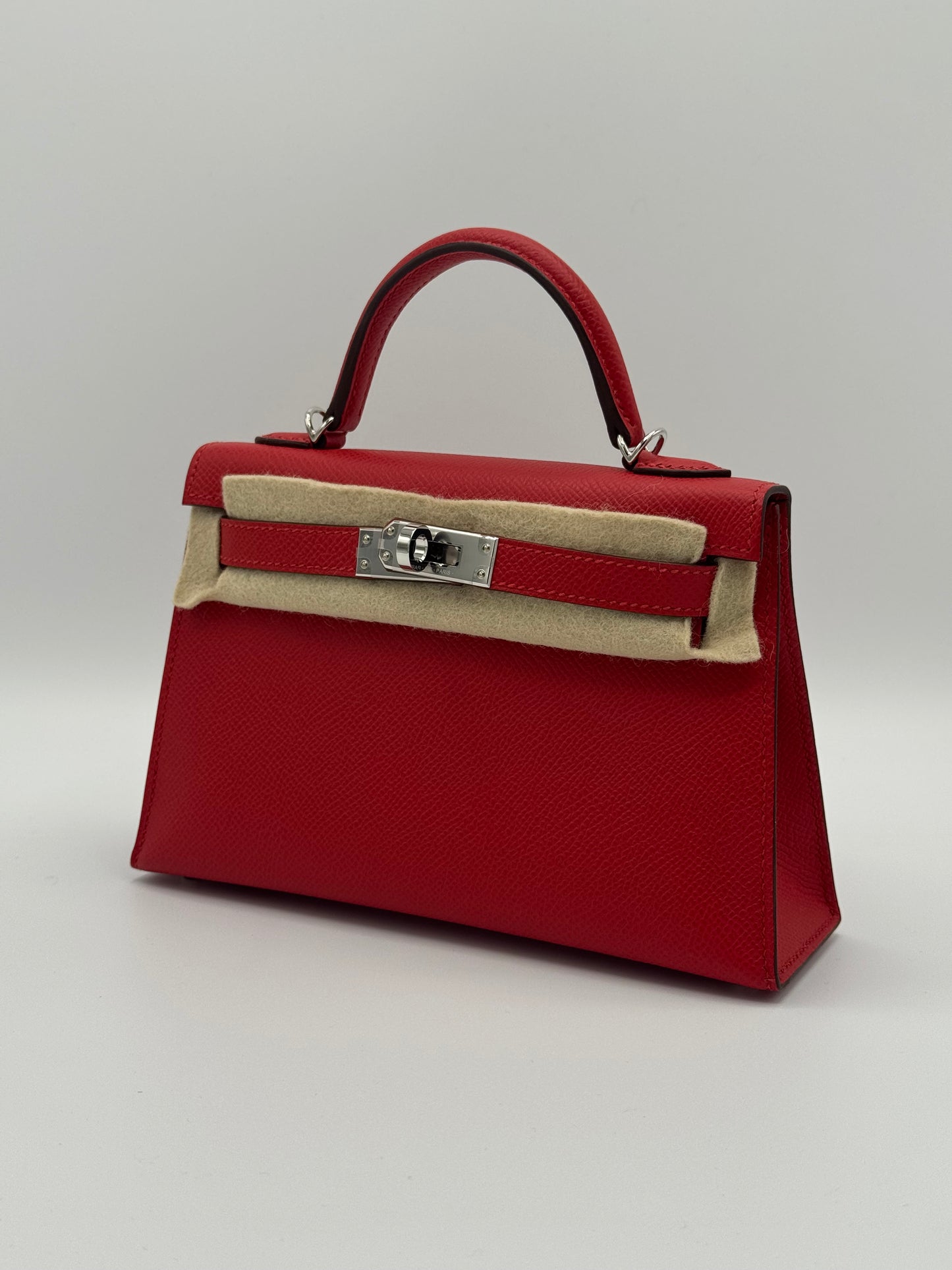 Hermès Kelly Mini Epsom Rouge Radieux