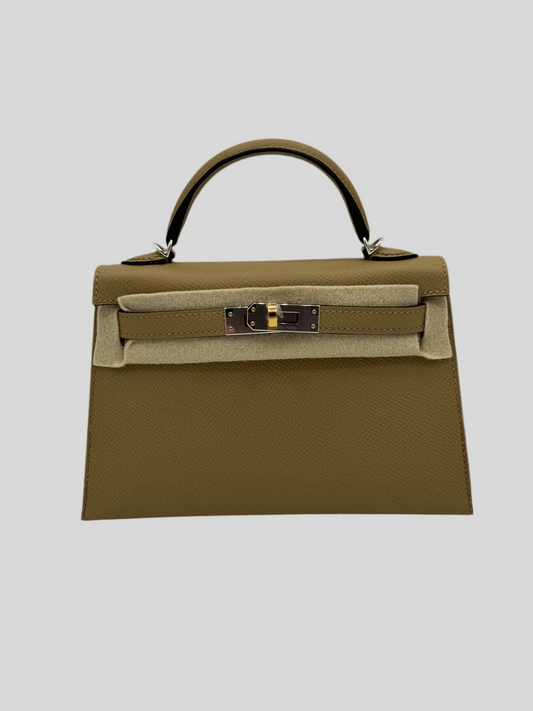 Hermes Kelly Mini Epsom Poussiere