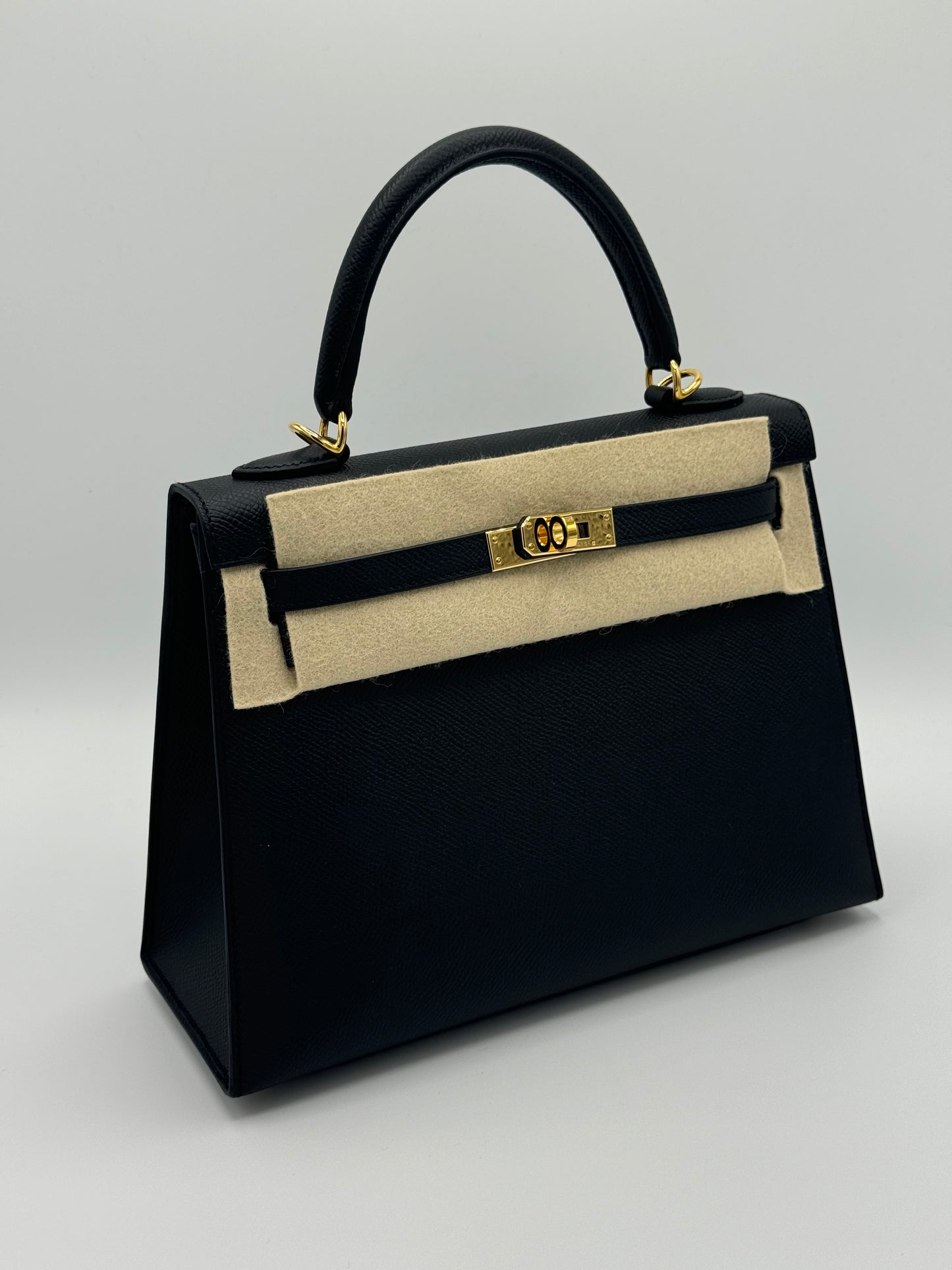 Hermes Kelly 25 Noir Epsom