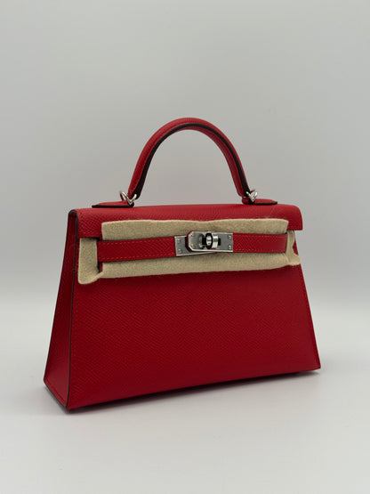 Hermès Kelly Mini Epsom Rouge Radieux