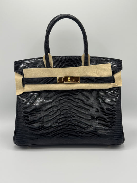 Hermès Birkin 30 Lizard Noir