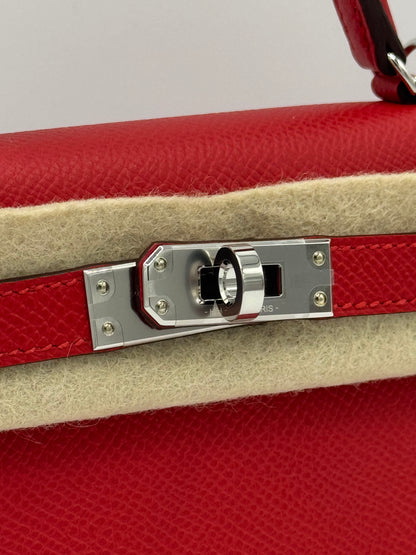 Hermès Kelly Mini Epsom Rouge Radieux