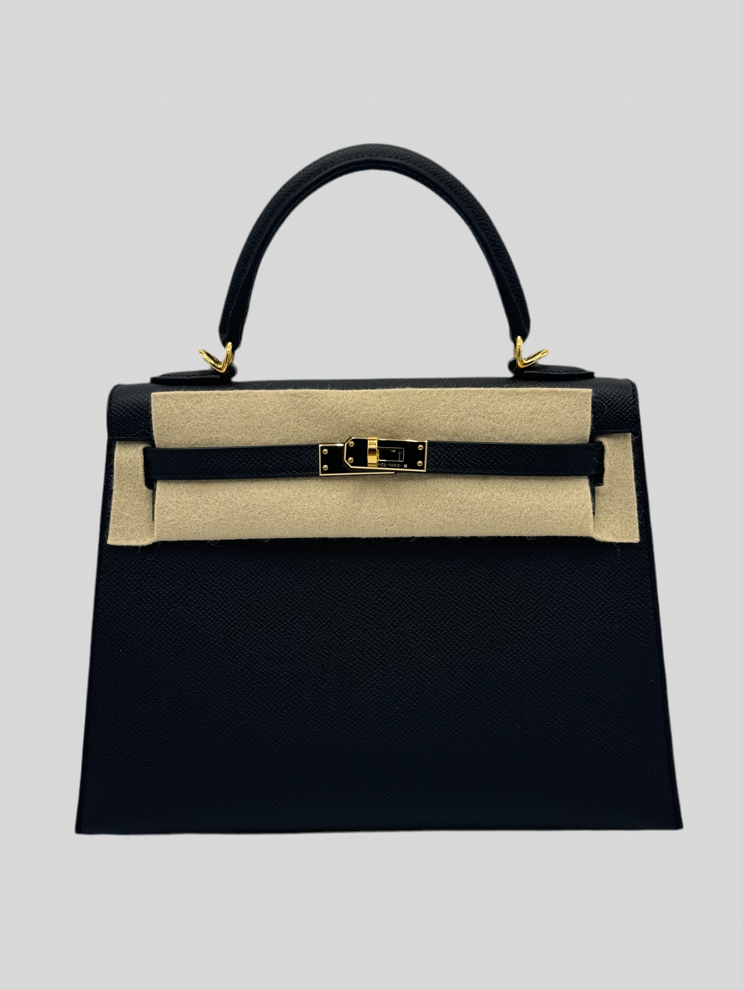 Hermes Kelly 25 Noir Epsom