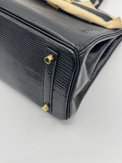 Hermès Birkin 30 Lizard Noir