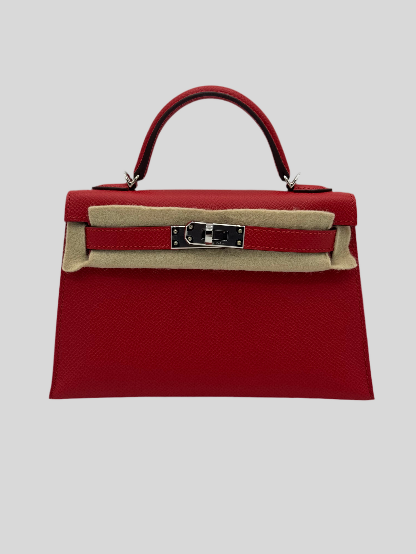 Hermès Kelly Mini Epsom Rouge Radieux