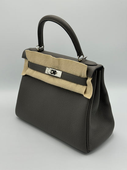 Hermes Kelly 28 Togo Gris Etain