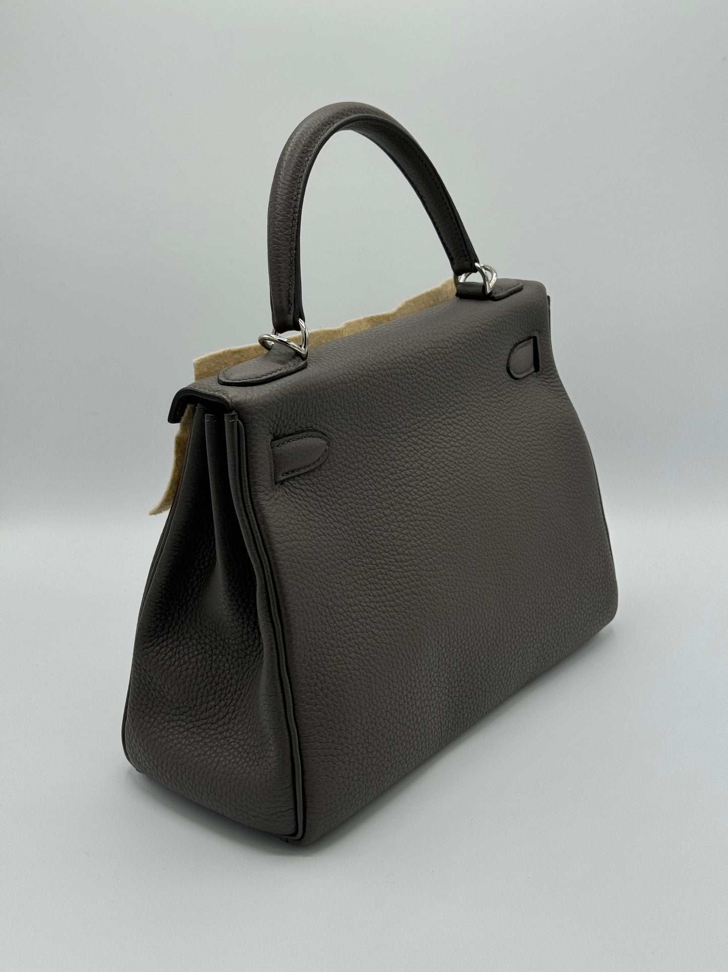 Hermes Kelly 28 Togo Gris Etain