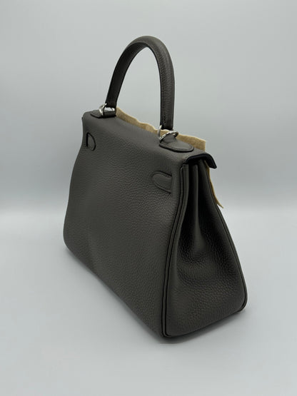 Hermes Kelly 28 Togo Gris Etain