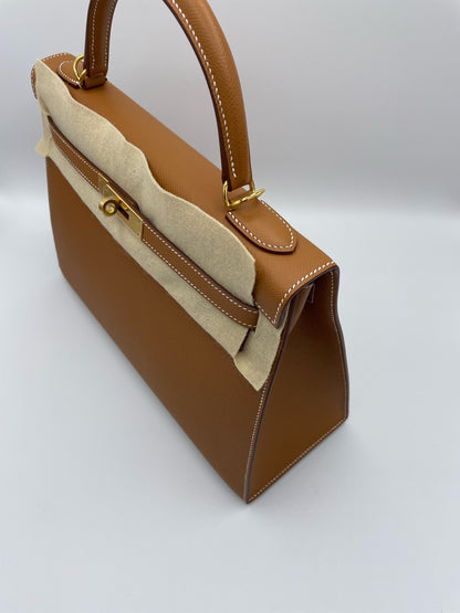 Hermes Kelly 32 Gold Epsom